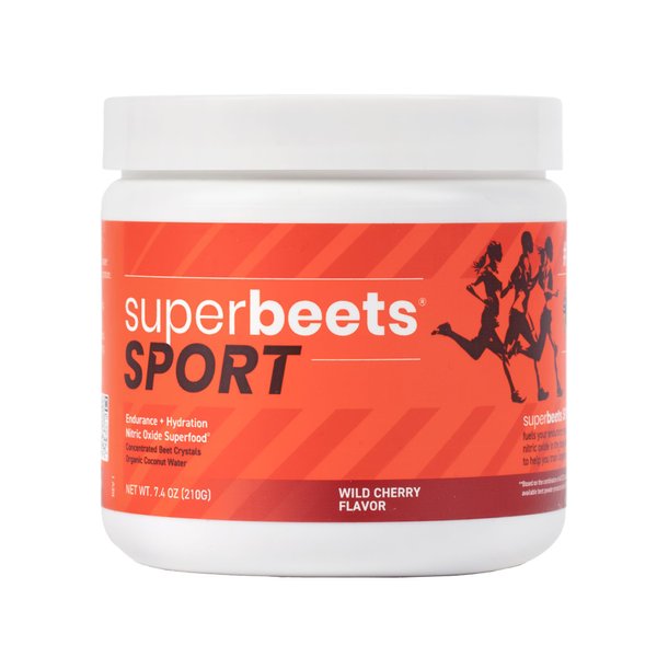 HumanN SuperBeets Sport Endurance Pre Workout Powder, Nitric Oxide Supplement, NSF Certified, Stimulant & Caffeine Free, Made with Beet Root, Wild Cherry, 20 Servings