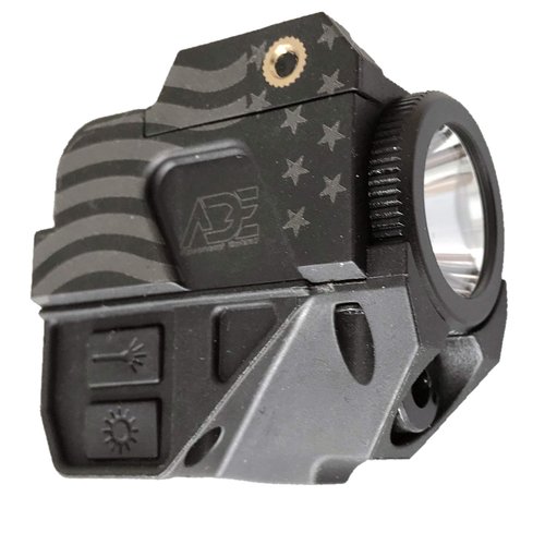 Ade Advanced Optics LS007G-2 USB Magnetic Contact Charging Green Laser Sight + 200 Lumen LED Flashlight