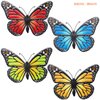 EOORAU Metal Butterfly Wall Outdoor Decor - 4 Pack 9.8in Metal Butterflies Wall Art Sculpture Hanging Decorations for Backyard Patio Fence Garden Home