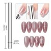 YECIRALA 8 Pcs Nail Art Cat Eye Magnet For Nails Cat Eye Gel Nail Polish Magnet Tools Set Cylindrical Flower Nail Magnet Nails Square Round Magnet Stick Cat Eye Design Double Ended Magnetic Pens