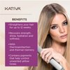 Kativa Brazilian Straightening Blonde Kit, 12 Weeks of Home Use Professional Straightening, with Olive Oil, Citrus Fruits and Keratin, for Straighter, Softer and Shinier Light-Coloured Hair
