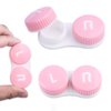 cauyuan Contact Lens Case，Portable Travel Contact Lens Box with Mirror Tweezers Remover Tool Solution Bottle for Travel & Home