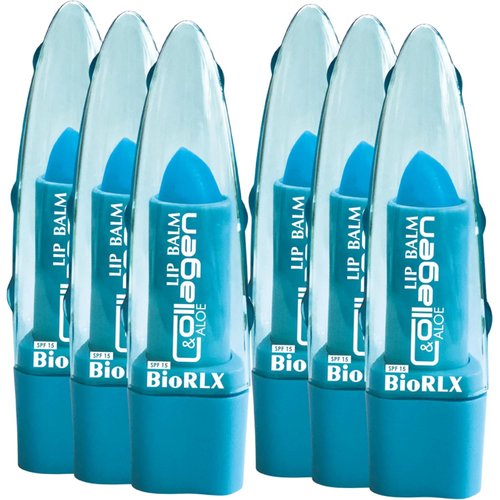BioRLX Collagen with Aloe Vera Lip Balm (Six Lip Balms)