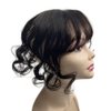 Anemone 14inch Body Wave Human Hair Bangs Wavy Human Hair Toppers Clip In Hair Fringe Hairpieces Natural Brazilian Remy Hair Extensions (1B)