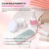 Aokitec Clear Dip Powder For Nails - 28g Build Powder Nail Repair Kit with 15ml Nail Repair Glue for Broken Cracked Split Weak Nails Ideal Solution Emergency Easy Quick Fix Air Dry Salon Home Use