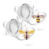 Tea Infusers for Loose Tea 2 pcs TeaSanavie Tea Ball Handmade Honey Bee Tea Strainers for Loose Tea, Tea infuser with Bee Charm Pendant Loose Leaf Tea Steeper