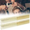 Styling Comb 2pcs Professional Stainless Steel Haircut Comb Salon Hairdressing Comb Styling Tool For All Hair Types Fine and Wide Tooth Hair Barber Comb(Gold)