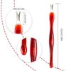 Cuticle knife Trimmer, 24 Pack Cuticle ForkTrimmer Nail Cuticle Remover Trimmer Pusher Dead Skin with Double Head V-Shaped Fork Manicure Pedicure Cleaner Care Tools for Home and Nail Shop (R)