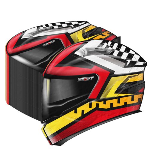 48Pcs Helmet Napkins Race Car Paper Napkins Disposable Race Car Birthday Party Supplies Racing Party Napkins for Birthday Baby Shower Racing Themed Party Decorations Favors 2 Ply