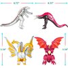 JAYKENIXO 10pcs New Dragon Action Figures King of The Monsters - Dragon VS Kong Mini Monster Orangutan Playsets