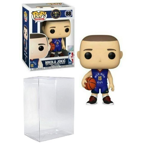 Nikola Jokic Denver Alternate Jersey #88 Pop Sports NBA Action Figure (Bundled with Pop Protector to Protect Display Box)