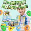 Pikmin Birthday Party Supplies-41pcs Pikmin Party Tableware Party Supplies Include Banner Party Plates and Napkins Tablecloth for Boys/Girls Kids Game Theme Birthday Party Decorations
