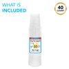 Party Essentials Soft Plastic Party Cups/Tumblers, 40 Ct, 8 oz, Clear