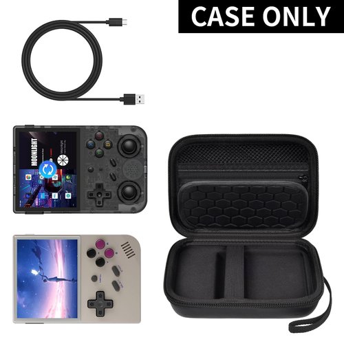 PAIYULE Travel Case Compatible with RG353V/ RG35XX/ RG353VS/ R36S Retro Handheld Game Console, Handheld Emulator Storage Holder Organizer, Android Game Console Carrying Bag (Box Only)