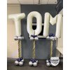 Cream White Letter S Balloons, 40 Inch Giant Letter Balloons S Foil Mylar Helium White Letter Balloons for Birthday Party Supplies Anniversary Event Celebration Decorations Alphabet White S