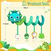 Car Seat Toys for Babies 0-6 Months,Baby Activity Stroller Toy for Newborn 0 3 6 Months,Hanging Rattle Toys for Crib Mobile with Rattles and Squeaker for Babies Infant Boys Girls Gifts-Dinosaur