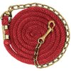 Weaver Leather Poly Lead Rope with Swivel Chain , Red, 8' 6"