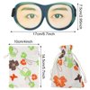 Honbay 3D Funny Eyeshade Soft Sleep Eye Mask with Adjustable Head Strap for Travel, Game, Party, Rest, Sleeping (Girl)