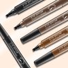 3pcs Suake Eyebrow Contouring Pen, SUAKE Eyebrow Pen, Suake Magical Precise Waterproof Brow Pen, Easy To Shape, Waterproof and Smudge-Proof Creates Natural(Natural black/dark brown/Light Brown)