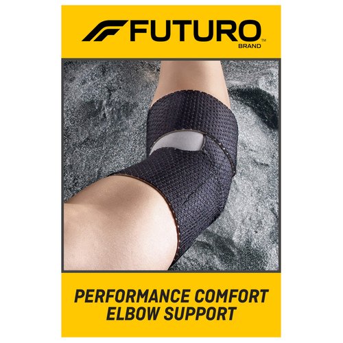 FUTURO Performance Comfort Elbow Support, Moderate Support Design Offers Customizable Levels of Compression and Support, Adjustable