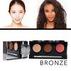 Dermaflage Tattoo Cover Up Bruise Full Coverage Concealer - Waterproof, Smudge & Sweat Proof Body Concealer Cream Palette Pro SFX - 3 Color Shades for Scars, Acne (Dark)