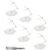 Flymer Action Figure Stand Clear, 6 Pcs Adjustable Action Figure Display Stands with Screwdriver
