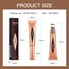 MEICOLY Liquid Contour Beauty Wand,Cream Contour Stick with Cushion Applicator,Liquid Bronzer Stick for Women and Girl,Blendable Long Lasting Smoothly Silky Contour Makeup,Cruelty-free,Medium to Dark