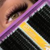 C Curl Lash Clusters Extensions 280 Pcs Individual Eye lash Clusters 100D Cluster Lashes Fluffy Wispy Lash Clusters Makeup at Home - DIY Lash Extension Kit for Self Application (9-18MM) Mix