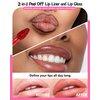 Peel Off Lip Tint Stain Set-3pcs Tattoo Lip Liner Stain Lip Gloss with Matte Finish,Long Lasting Waterproof Nonstick Lipstain Tinted Lip Stain Lipgloss, Christmas Makeup Gift for Women Girl-02+04+06