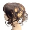 14inch Body Wave Human Hair Bangs Wavy Human Hair Toppers Clip In Hair Fringe Hairpieces Natural Brazilian Remy Hair Extensions (Brown)