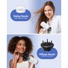 Wavytalk Hair Dryer with Diffuser 1875W Ionic Blow Dryer for Fast Drying with Concentrator Lightweight White.