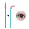 100pcs Mascara Wands Disposable Lash Brushes for Eyelash Extension Supplies Makeup Applicator Tool, Blue/Pink
