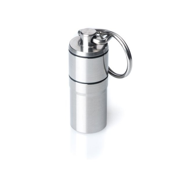 GUS Pairamedic Pill Fob, Made in USA, Stainless Steel Keychain Pill Holder, Aspirin & Nitro Bottle Holder