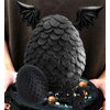 Fantasy Dragon Cake Topper Dragon Eggs Cake Decor Gold Black Balls Cake Decor for Baby Shower Birthday Wedding Party Supplies