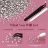 12000PCS 2mm Resin Rhinestones Bulk for Crafting (Clear), Flatback Bedazzling Crystals for Crafts DIY Nail Decoration, Gems Charms for Tumbler Shoes Clothing Fabric with Pickup Pen and Tweezers