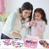 BIRANCO. Pop Beads, Jewelry Making Kit - Arts and Crafts for Girls 3-7 Years Old, Snap Beads Toys - Necklace, Bracelet, Ring Creative DIY Set - 520 pcs