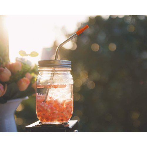 Mini Skater 11Pcs Multi Color Food Grade Silicone Straws Tips Covers Anti-Scald/Cold Straws Cover for 1/4 Inch Wide (6MM OD) Stainless Steel Straws,11 Colors