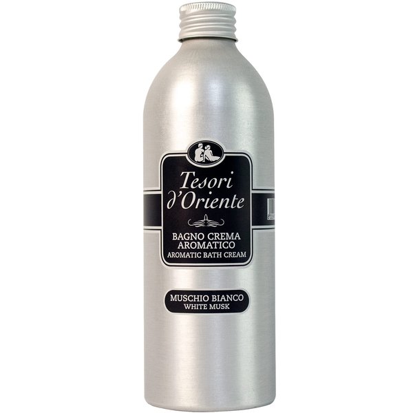 Tesori d’Oriente Bubble Bath for Women, Foaming Bath, Bath Bubbles for Women Relaxing, Luxurious Body Wash for Women & Skin Care - 500 Ml-16.91 us Fl Oz- [Italian Import ]-(White Musk)