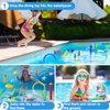 YUJUN 35PCS Pool Diving Swimming Toys, Summer Underwater Game Toys with Pool Fishes Dive Sticks Rings Gems Storage Bag for Kids Swim Birthday Party Favors