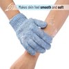 Slick- Exfoliating Gloves, 4 Pcs, Skin Exfoliator for Body, Shower Gloves, Scrub Gloves Exfoliating, Exfoliating Body Scrub Gloves, Loofah Glove, Exfoliation Mitt, Bath Gloves