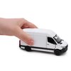 Toyland® 12cm Pull Back & Go Die Cast White Sprinter Van with Open & Close Doors - Toy Vehicles - 1:48 Scale
