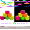 800 feet Glow Party Neon Streamer Decorations Glow Crepe Paper Streamers UV Reactive Fluorescent Neon Paper Streamers Glow in The Dark Party Supplies and Decorations Wedding Birthday Blacklight Party