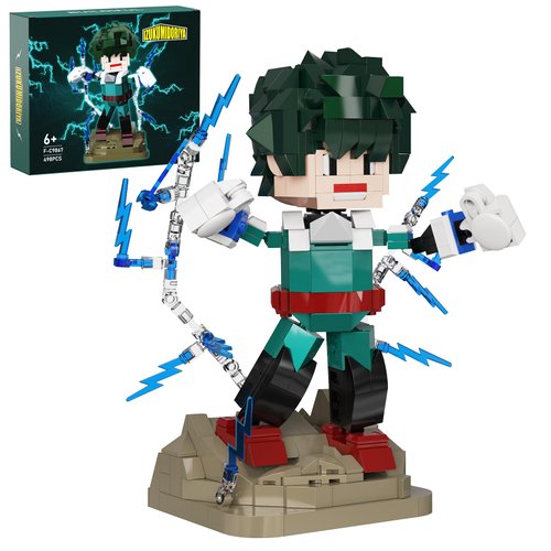 Anime Character Manga Building Block Set Figures Toys Compatible with Lego, Anime Movie Birthday Christmas Halloween Toys Set for Tv Fans Friends Boys and Girls 6+ (498pcs)