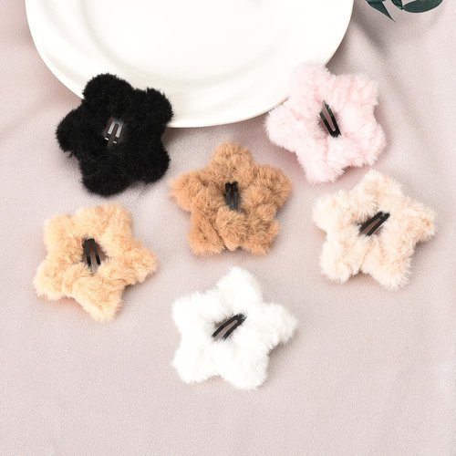 Star Snap Hair Clips for Women Girls Hair Barrettes for Women Girls Y2K Hair Accessories for Girls 6 Pcs Kawaii Silver Hair Clips for Girls Non Slip Star Hair Accessories for Women Teen Girls