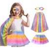 iROLEWIN Toddler Princess Dress-Up Cape for Girls Kids-Superhero-Cape Costume as Fairy Tale Pretend Play Party Gifts Toy Tutu