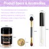 Yosca 5g Body Glitter, Cosmetic Sparkle Makeup Metalic Face Glitter, Loose Body Shimmer Powder for Glitter Eyeshadow Lip Face Paint Concert Christmas Festival Rave Accessorises - Silver