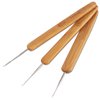 AGBOLO Dreadlocks Crochet Hooks for Hair, 3Pcs 0.5/0.75/1.0mm Single Loc Needle for Dreads, Weaving Crochet for Braid Craft, Excellent for Maintaining Real Dread Loc