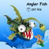KAZI Angler Fish Toy Building Set,Halloween Sea Creatures Building Blocks,Ocean Animal Toys for Kids Ages 6 7 8 9 10 Plus Boys Girls,Halloween Party Favors,Christmas Birthday Gift,Easter Stuffers