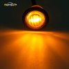 Partsam 2pcs 3/4" Mini Amber LED Marker Clearance Light Turn Signal Light Air Dam Lights, 3 Wires, 12V