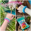 54 Pack Mosquito Repellent Bracelets, DEET-Free Insect & Bug Repellent Wrist Bands with 60 Pack Smile Mosquito Patches for Kids & Adults Outdoor Camping Fishing Traveling